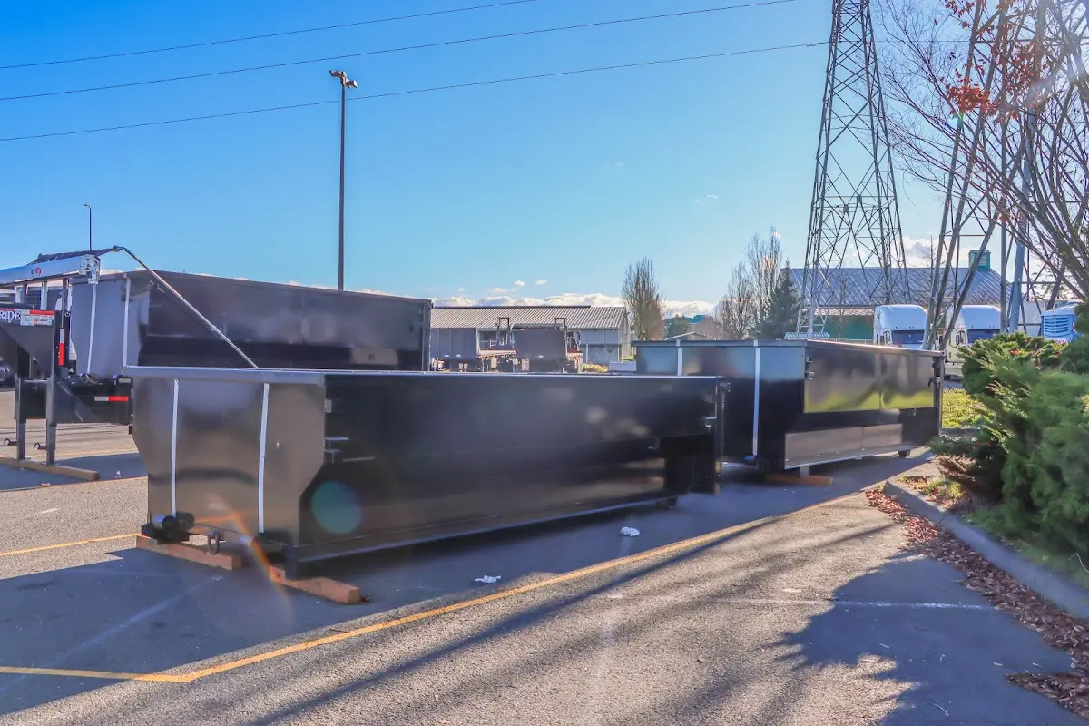 Roll-off dumpster ready for waste disposal at job site for 12 Yard Dumpster Rental in Cooper City